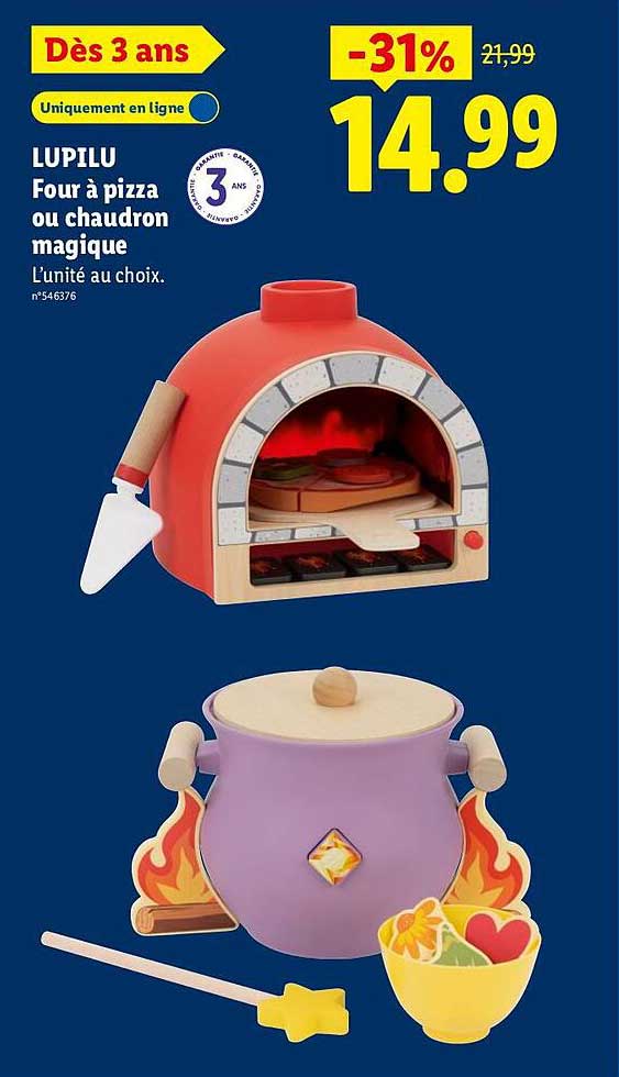 LUPILU Four à pizza ou chaudron magique