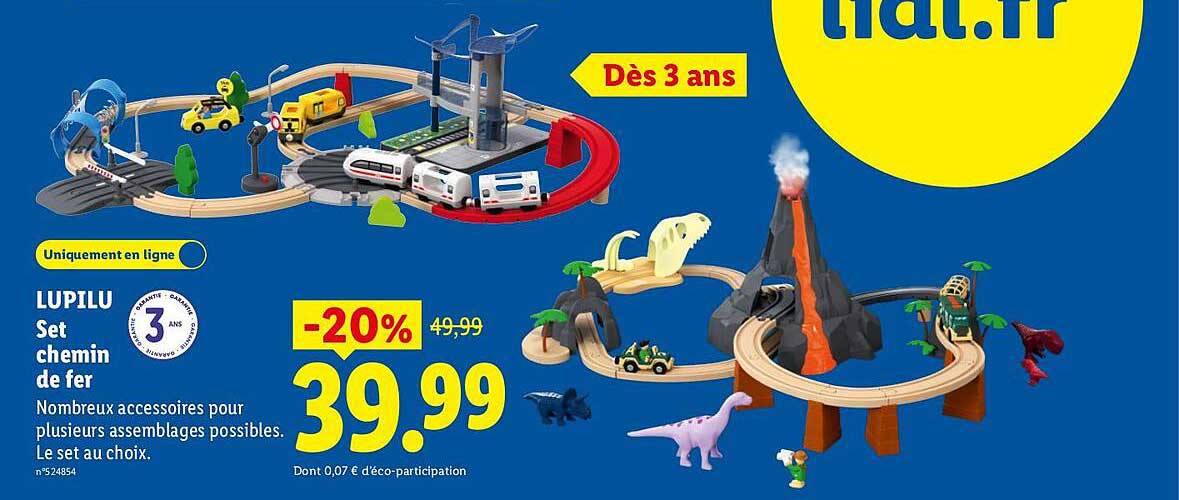 LUPILU Set chemin de fer