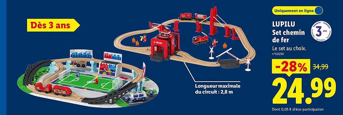 LUPILU Set chemin de fer
