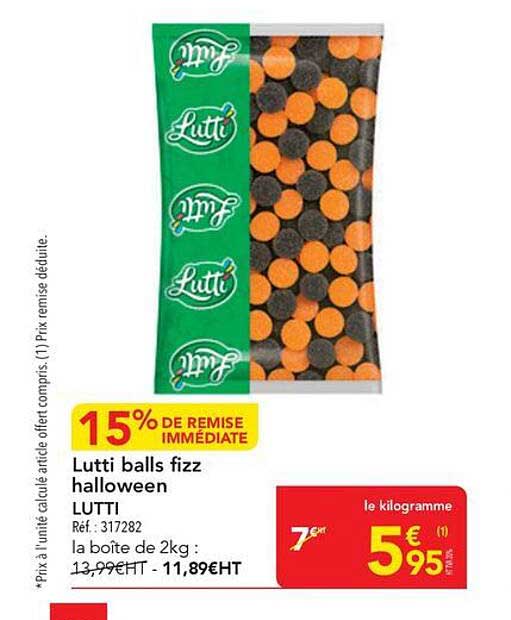 Lutti balls fizz halloween Lutti