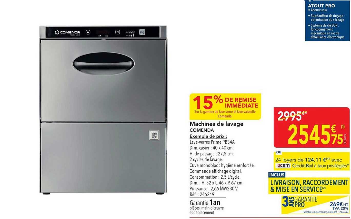 Machines de lavage COMENDA