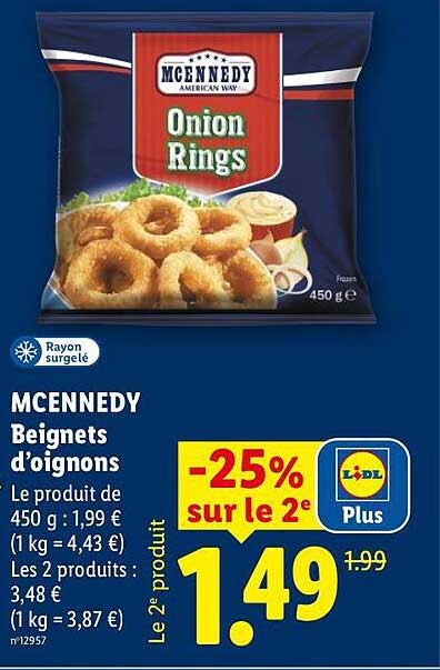 MCENNEDY Beignets d’oignons