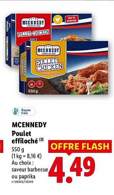 MCENNEDY Poulet effiloché