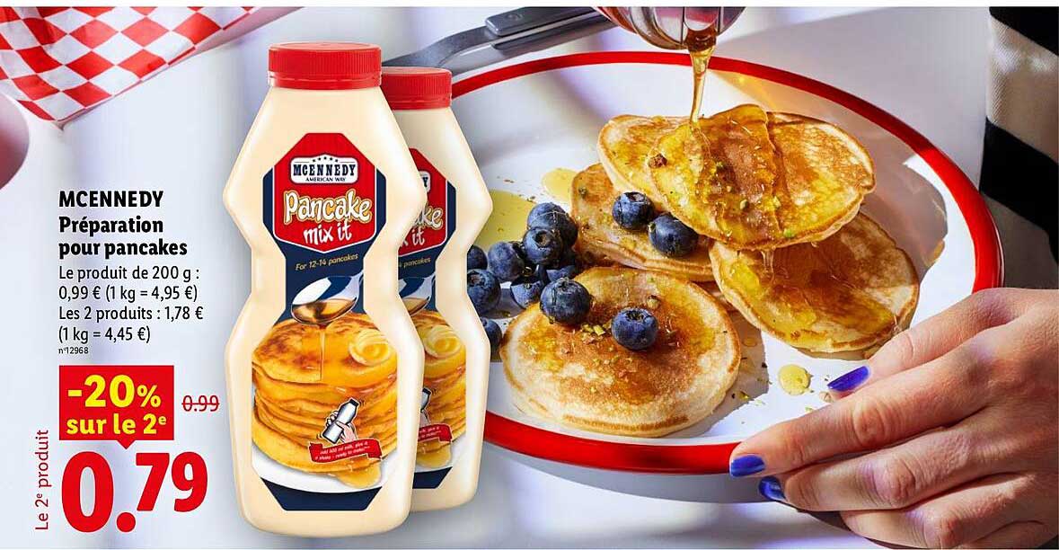 MCENNEDY Préparation pour pancakes
