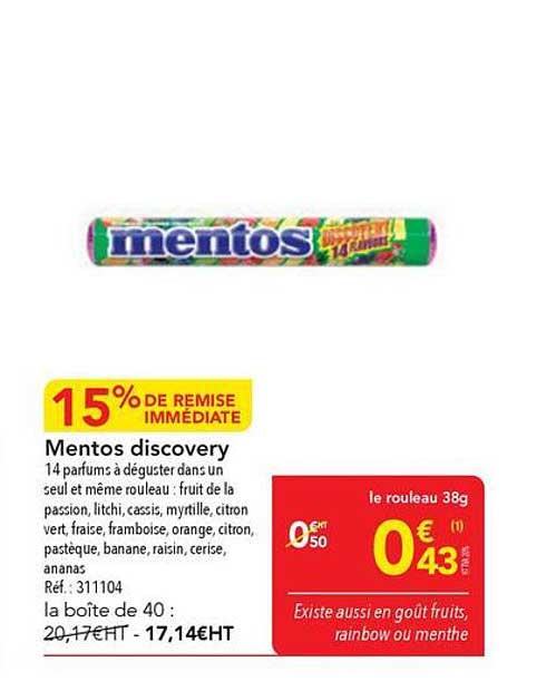Mentos discovery