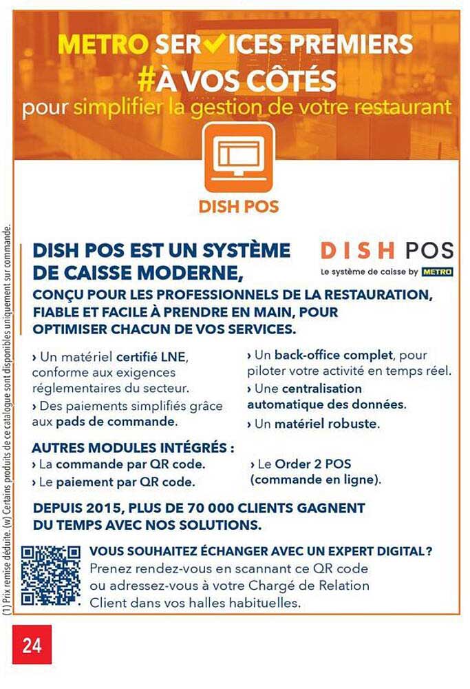 METRO SERVICES PREMIERS #À VOS CÔTÉS pour simplifier la gestion de votre restaurant