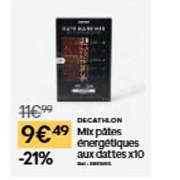 Mix pâtes énergétiques aux dattes x10