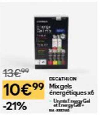 Mixgels énergétiques x6