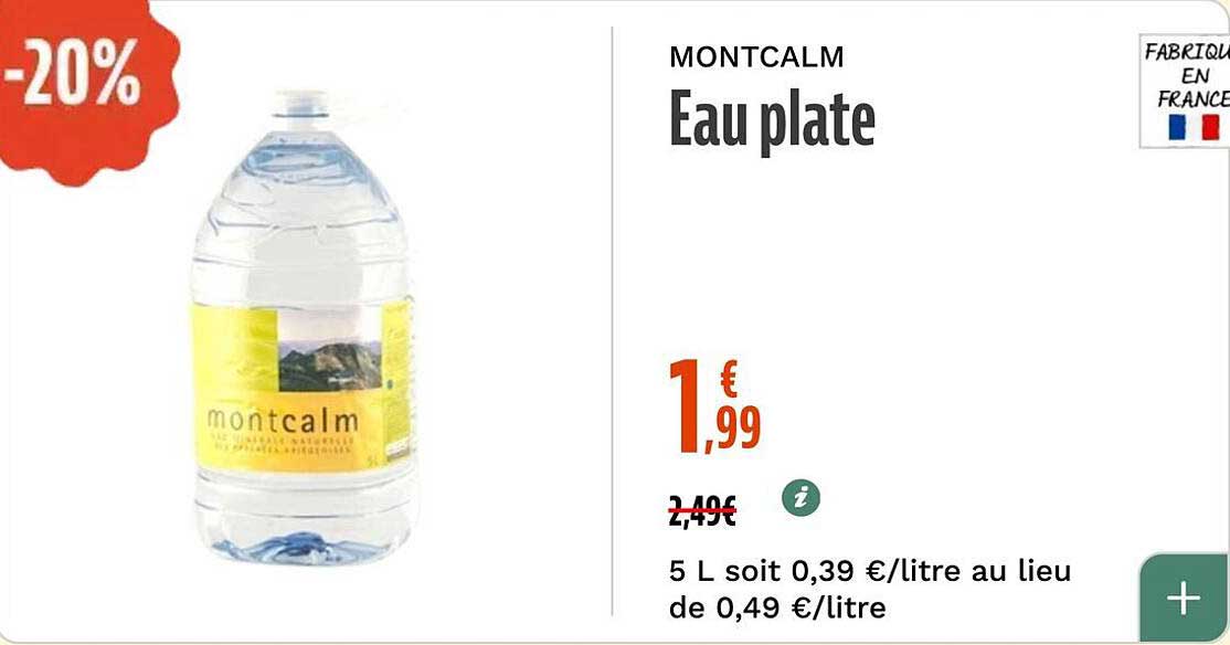 MONTCALM Eau plate