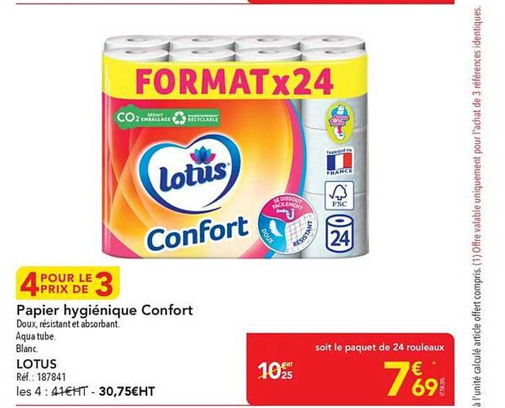 Papier hygiénique Confort