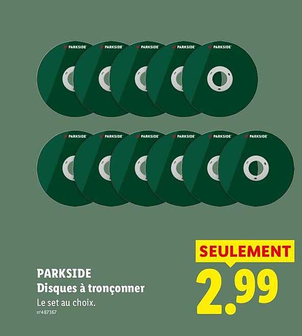 PARKSIDE Disques à tronçonner