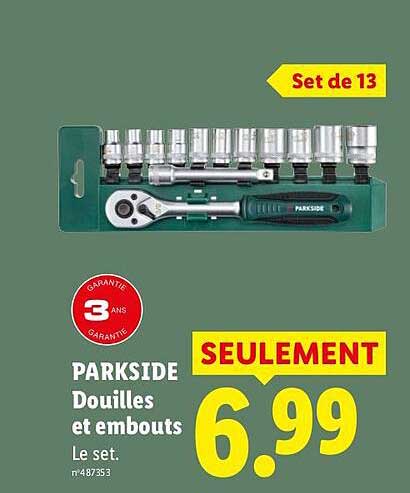 PARKSIDE Douilles et embouts