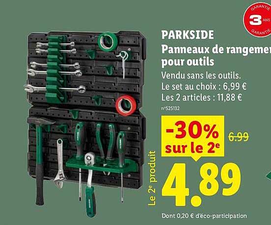 PARKSIDE Panneaux de rangement pour outils