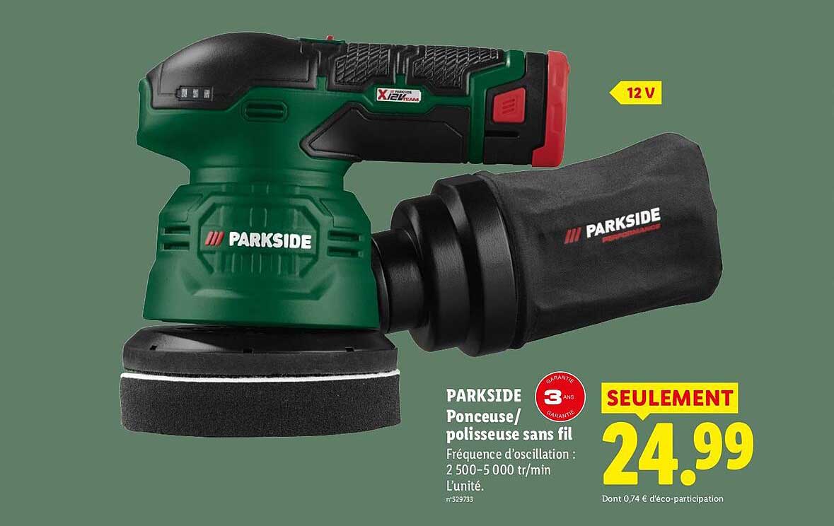 PARKSIDE Ponceuse/polisseuse sans fil