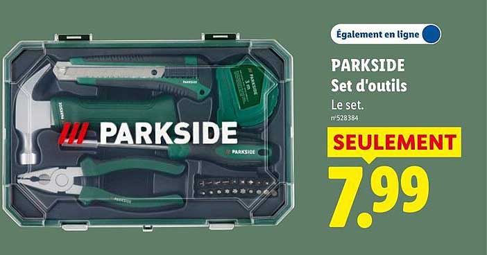 PARKSIDE Set d'outils
