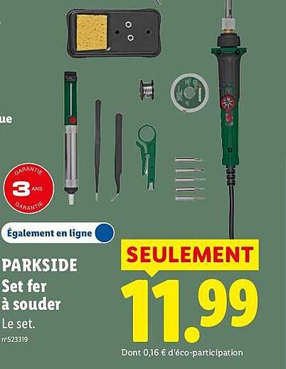 PARKSIDE Set fer à souder
