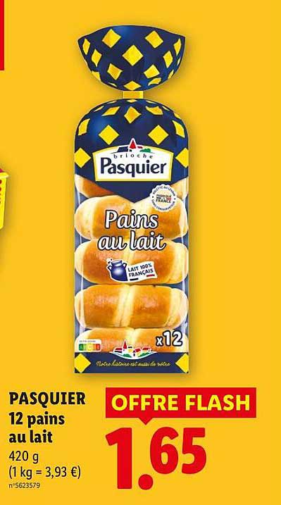 PASQUIER 12 pains au lait 420 g