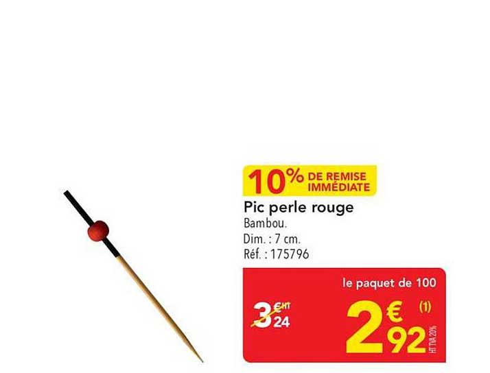 Pic perle rouge