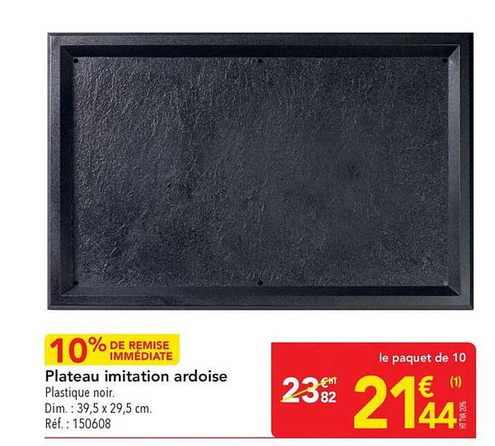Plateau imitation ardoise