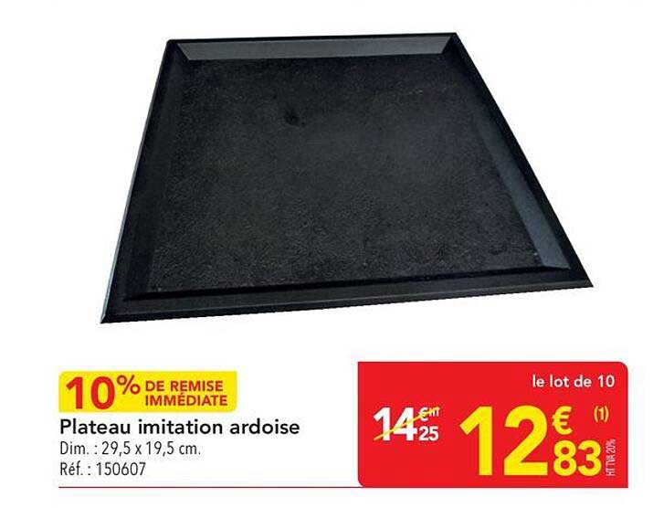 Plateau imitation ardoise
