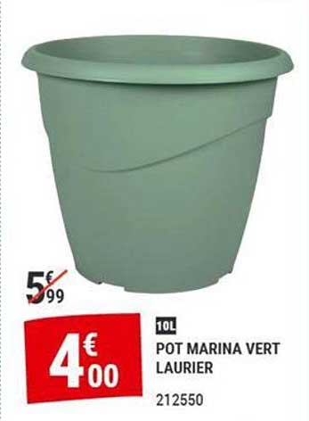 POT MARINA VERT LAURIER
