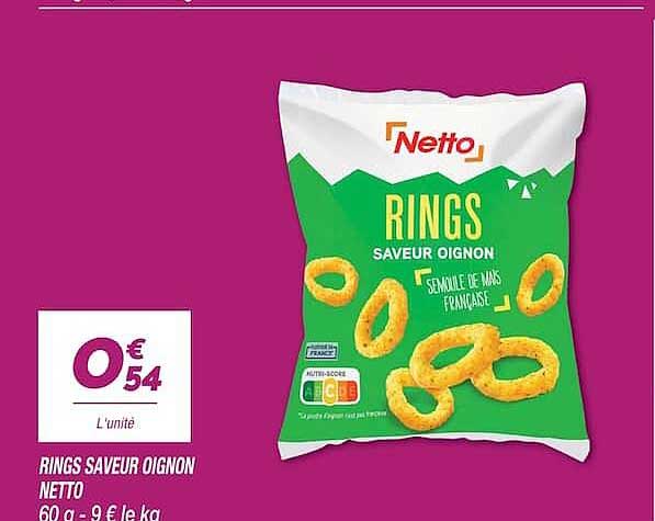 RINGS SAVEUR OIGNON NETTO 60 g
