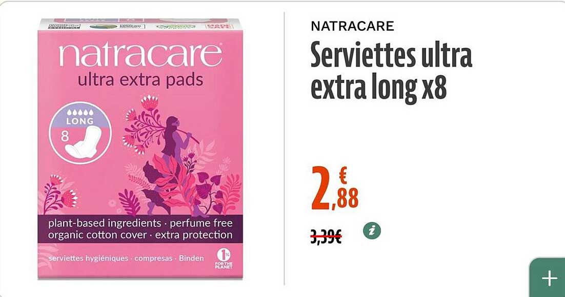 Serviettes ultra extra long x8