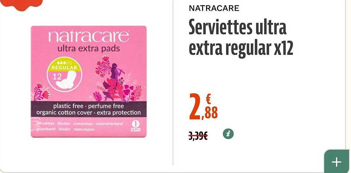 Serviettes ultra extra regular x12