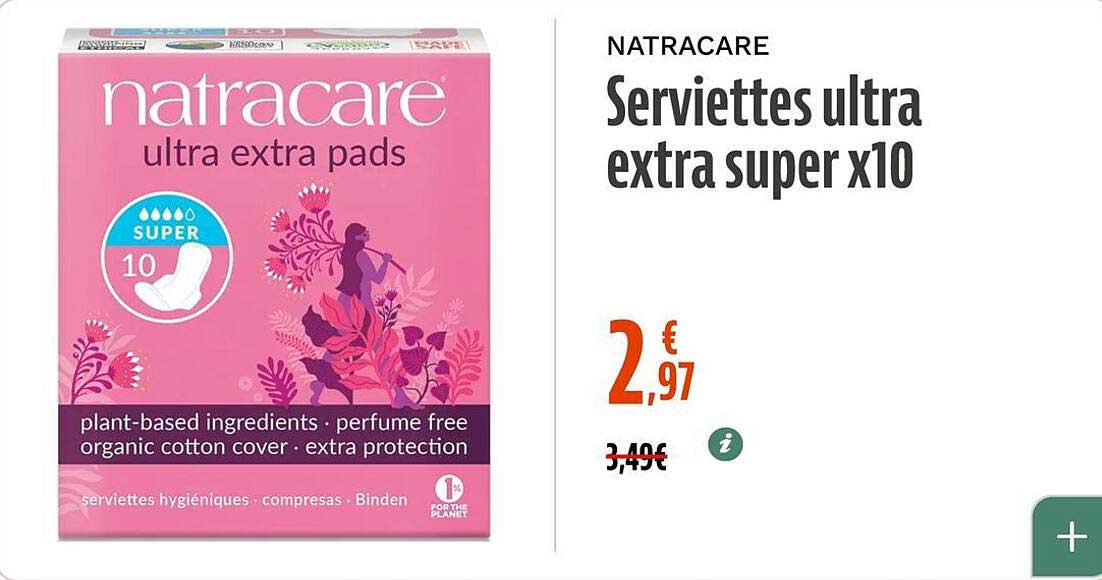 Serviettes ultra extra super x10
