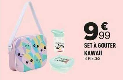 SET À GOÛTER KAWAII 3 PIÈCES
