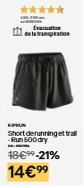 Short de running et trail - Run 500 dry