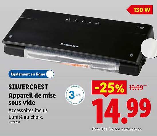 SILVERCREST Appareil de mise sous vide