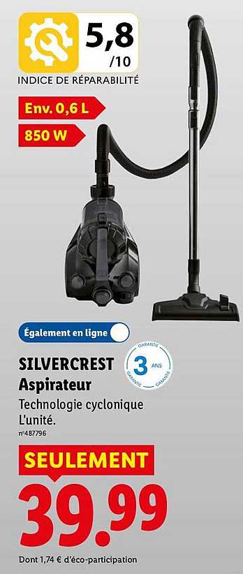 SILVERCREST Aspirateur Technologie cyclonique
