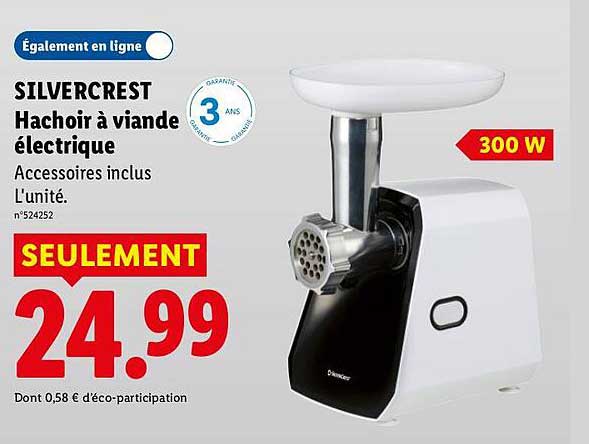 SILVERCREST Hachoir à viande électrique