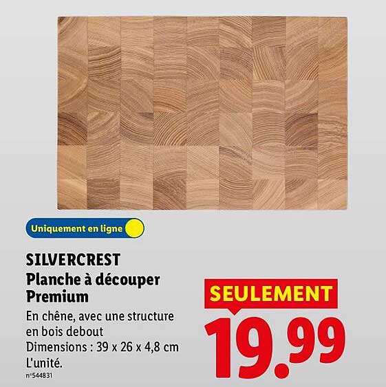SILVERCREST Planche à découper Premium