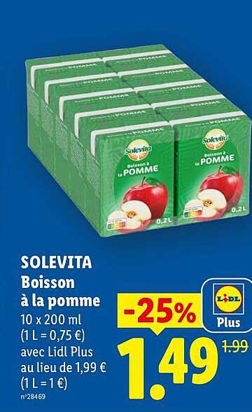 Solevita Boisson à la pomme