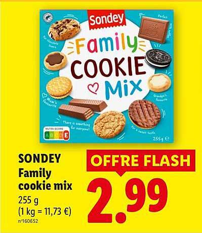SONDEY Family cookie mix 255 g