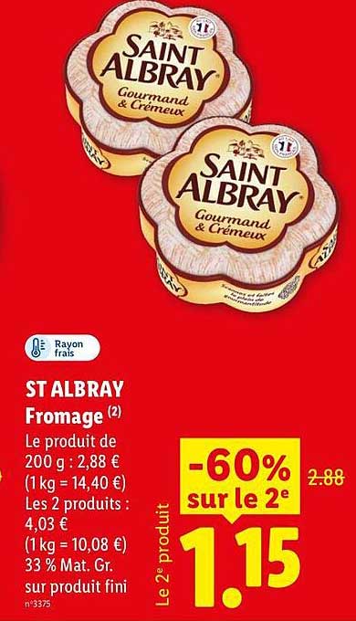 ST ALBRAY Fromage
