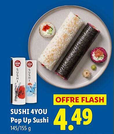 SUSHI 4 YOU Pop Up Sushi 145/155 g