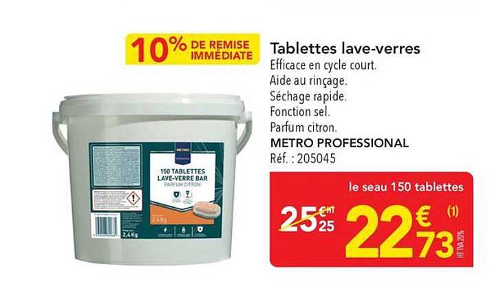 Tablettes lave-verres