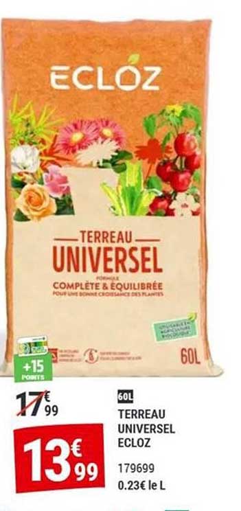 TERREAU UNIVERSEL ECLOZ