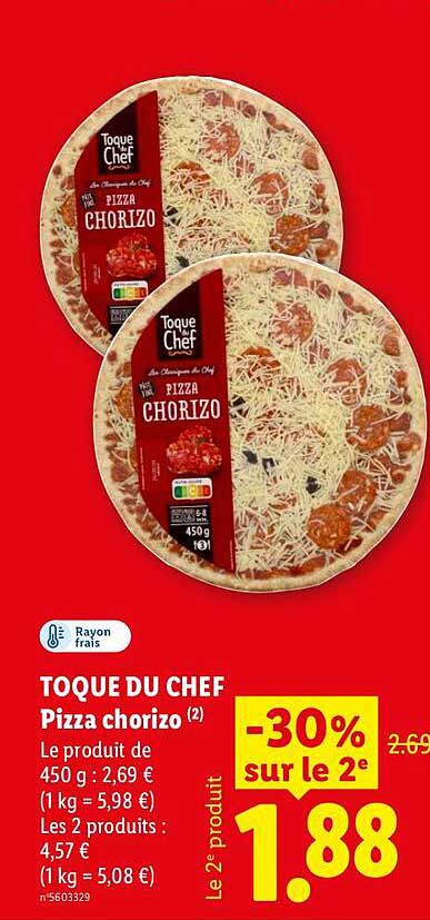 TOQUE DU CHEF Pizza chorizo