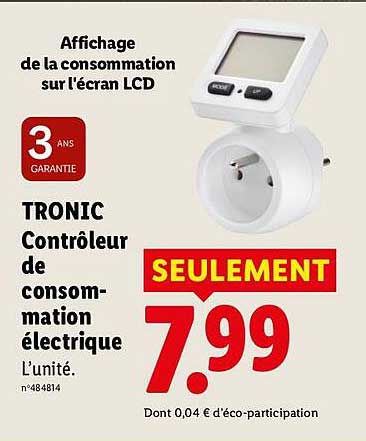 TRONIC Contrôleur de consommation électrique