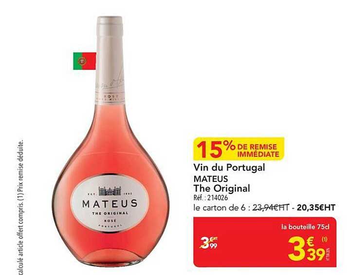 Vin du Portugal MATEUS The Original