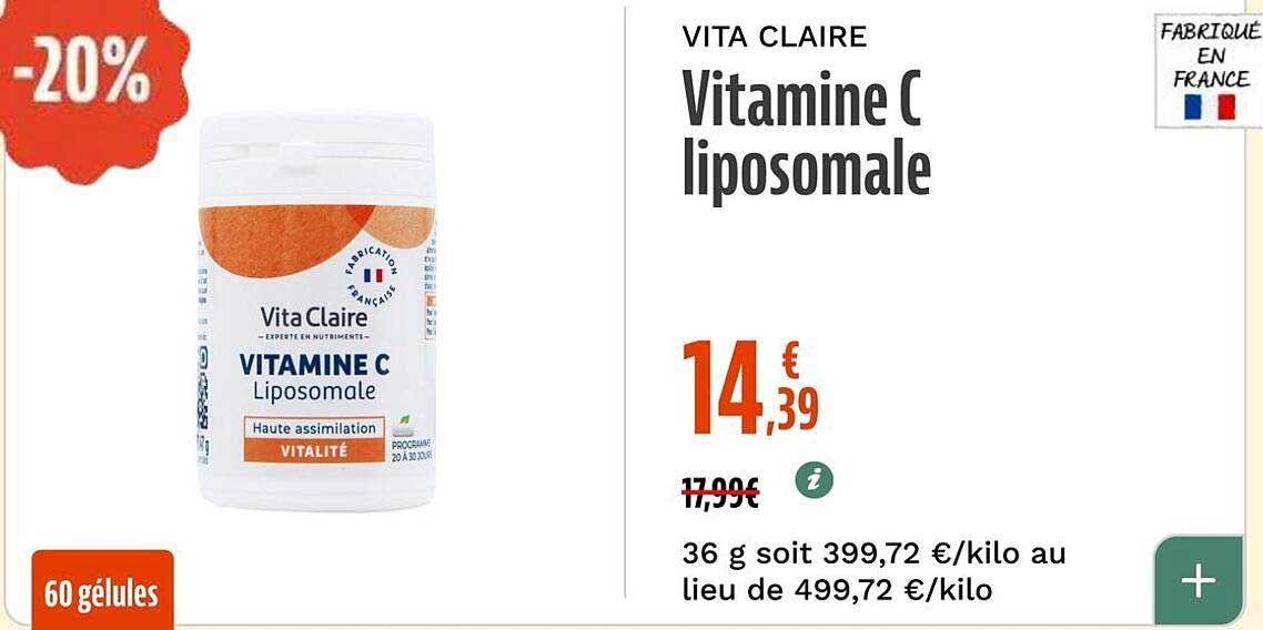 VITA CLAIRE Vitamine C liposomale