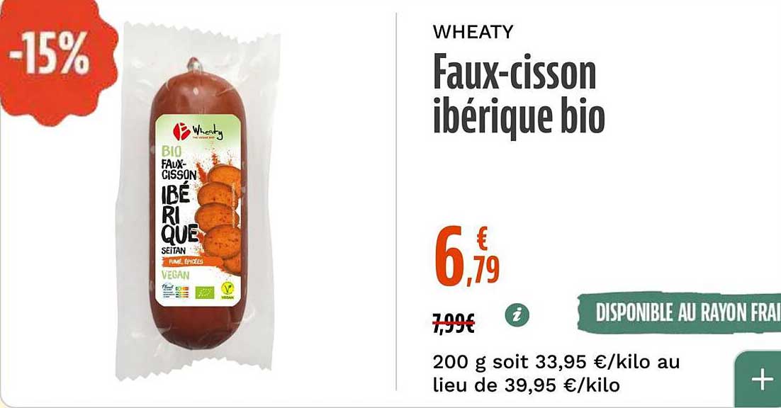 WHEATY Faux-cisson ibérique bio