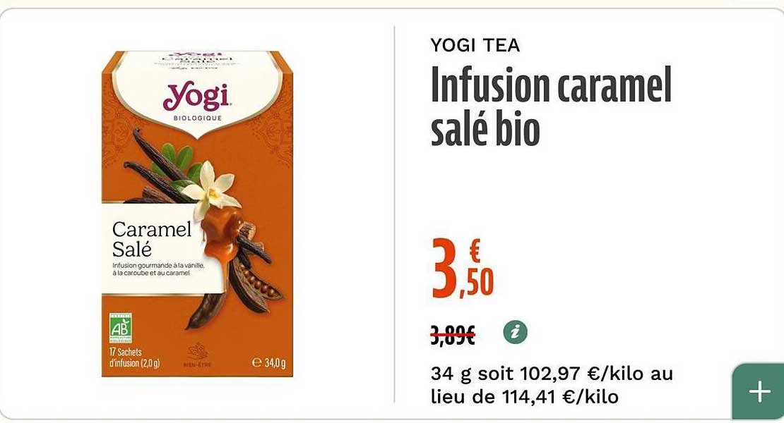 YOGI TEA Infusion caramel salé bio