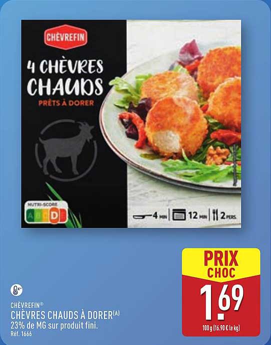 4 Chèvres Chauds Prêts à Dorer
