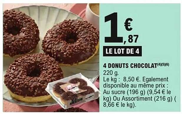 4 DONUTS CHOCOLAT