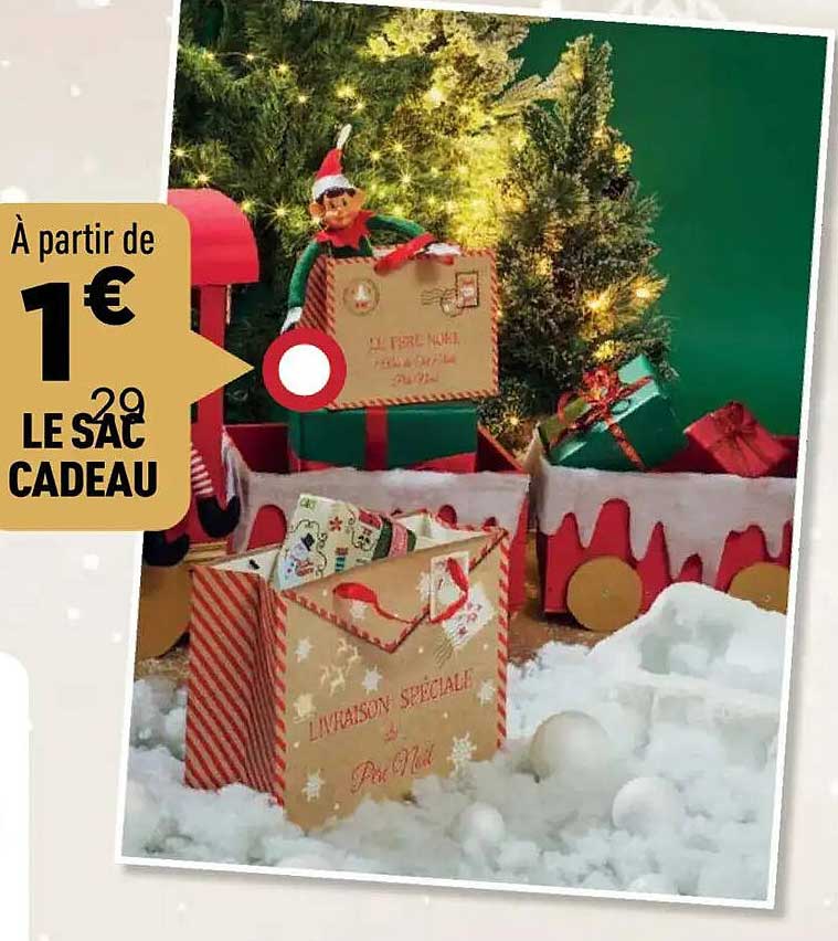 À partir de 1€ le sac cadeau